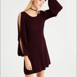 NWT American Eagle Sweater Dress Split Sleeve